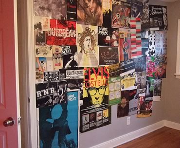 posters in hallway