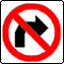 no turn image