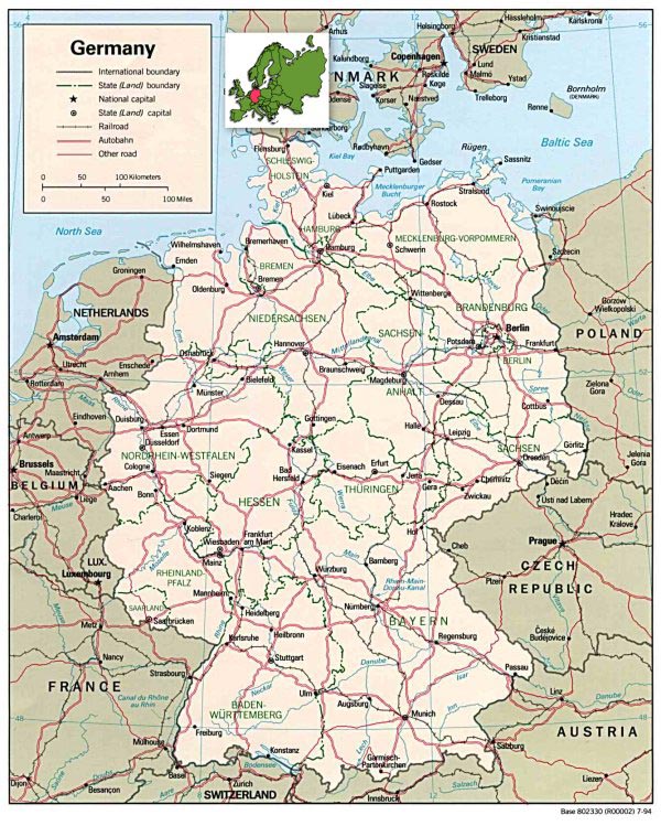Map of Germany