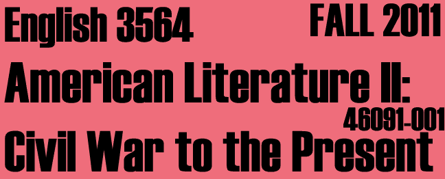 English 3564, Spring 2011