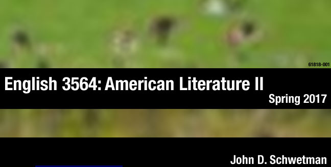 John D. Schwetman's Spring 2017 English 3564