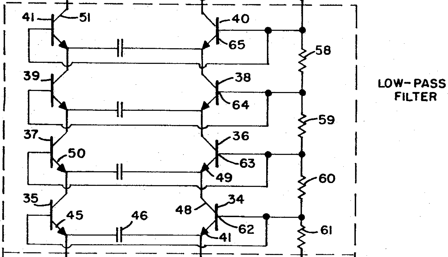 Moog ladder filter low-pass component pic