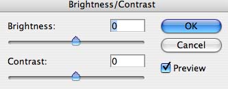 Brightness Dialog Box