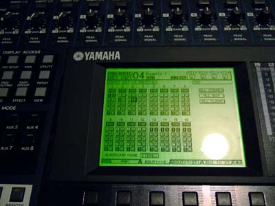 Yamaha Selected Routing Screen