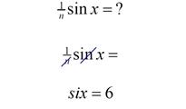 sinx