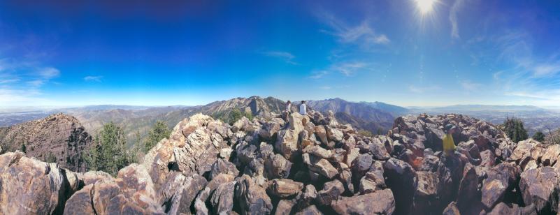 Panorama from Mt Olympus